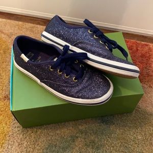 Kate Spade navy glitter Keds toddler 11